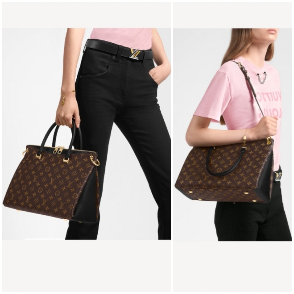TRADED โค๏ธ Louis Vuitton Pallas MM Noir Calfskin - Picture 15 of 16